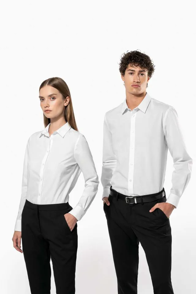 Kariban poplin Easy Care Polycotton férfi ing (K583), modellen