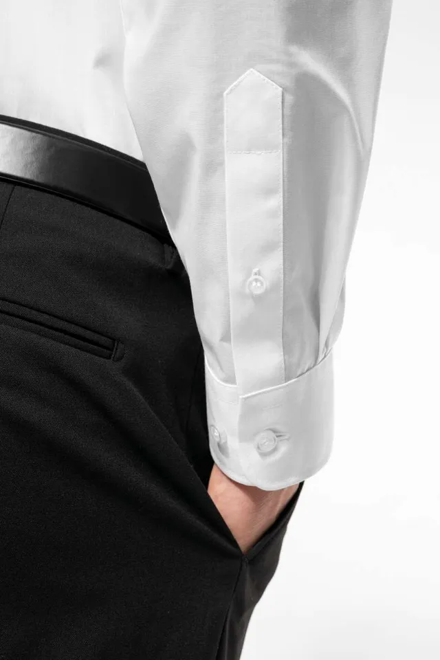 Kariban poplin Easy Care Polycotton férfi ing (K583), modellen