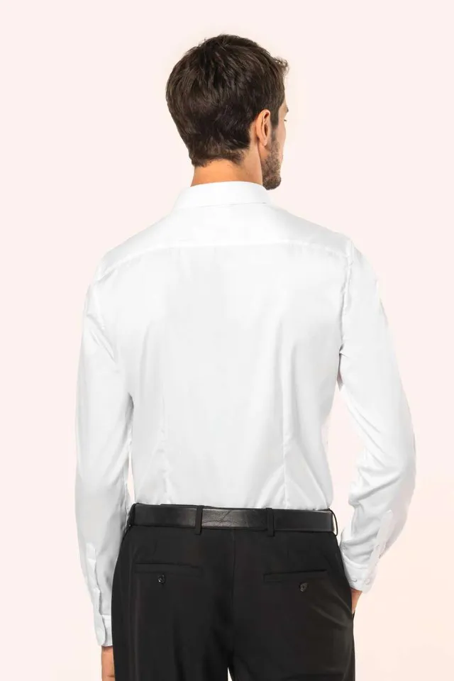 Kariban Premium férfi hosszú ujjú twill ing (PK506), modellen