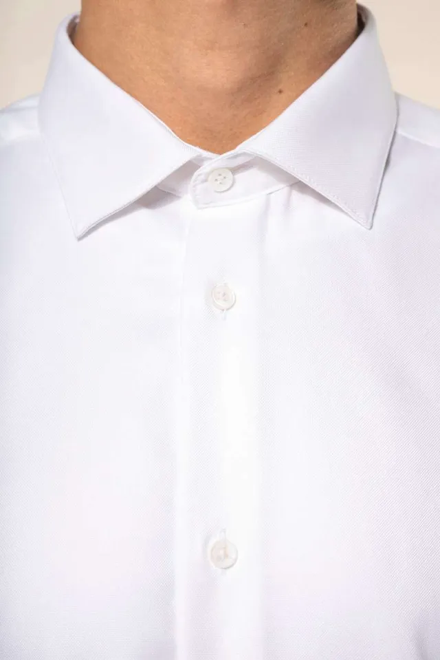 Kariban Premium férfi Pinpoint oxford hosszú ujjú ing (PK502), modellen