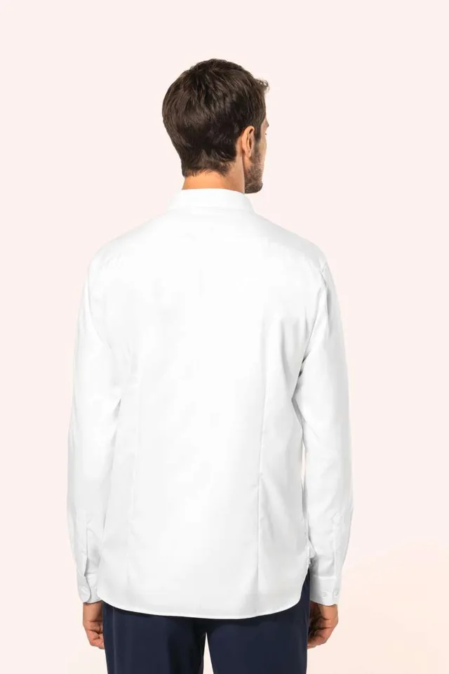 Kariban Premium férfi Pinpoint oxford hosszú ujjú ing (PK502), modellen