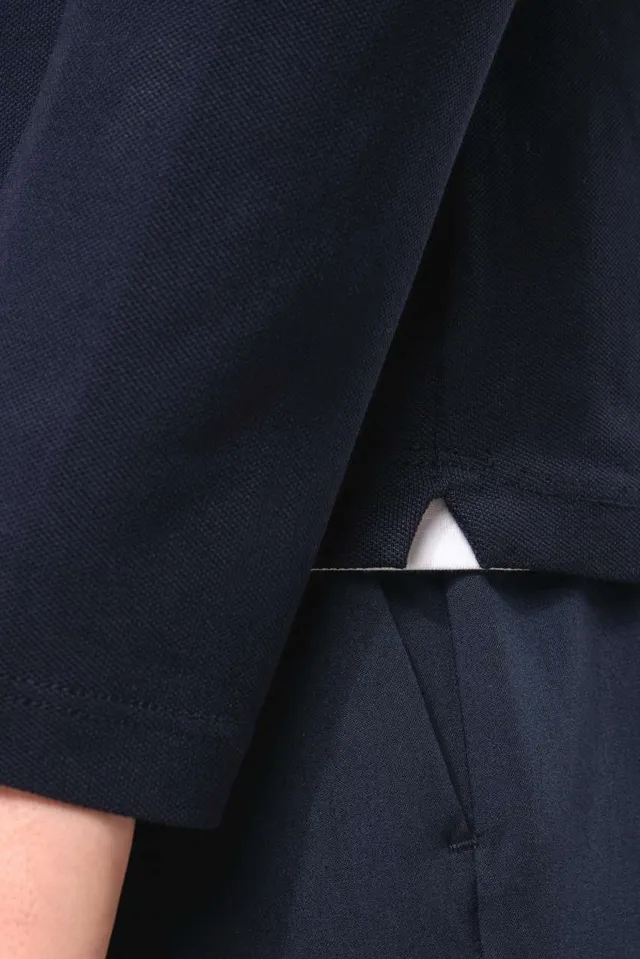 Kariban Premium női hosszú ujjú Supima® galléros póló (PK203), modellen