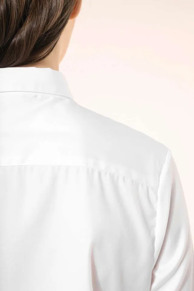 Kariban Premium női hosszú ujjú twill ing (PK507), modellen