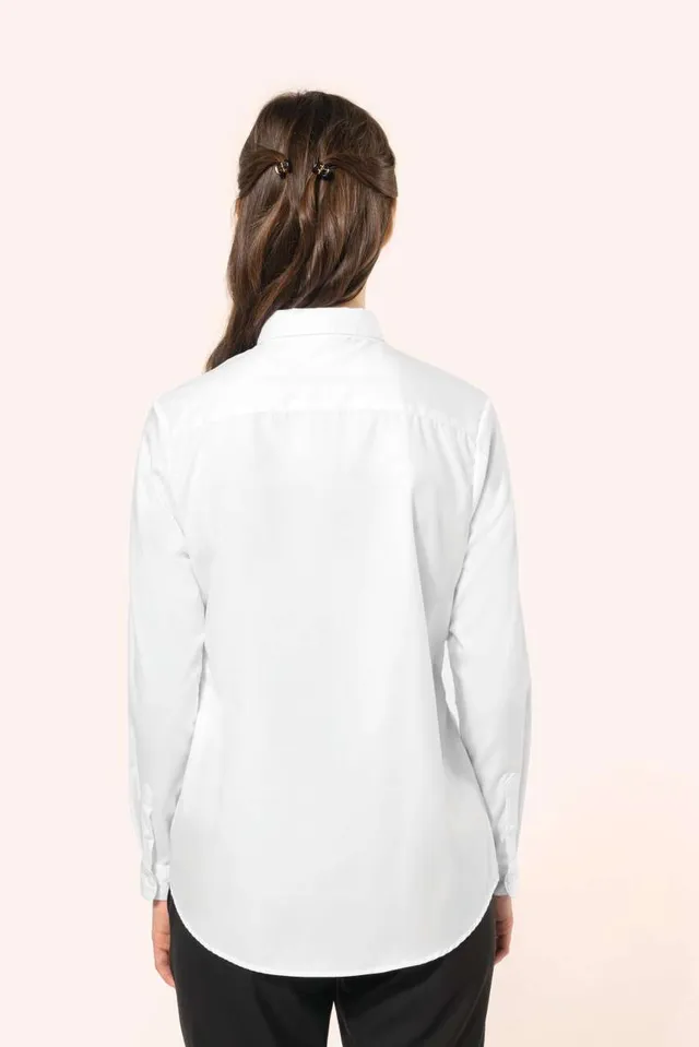 Kariban Premium női hosszú ujjú twill ing (PK507), modellen