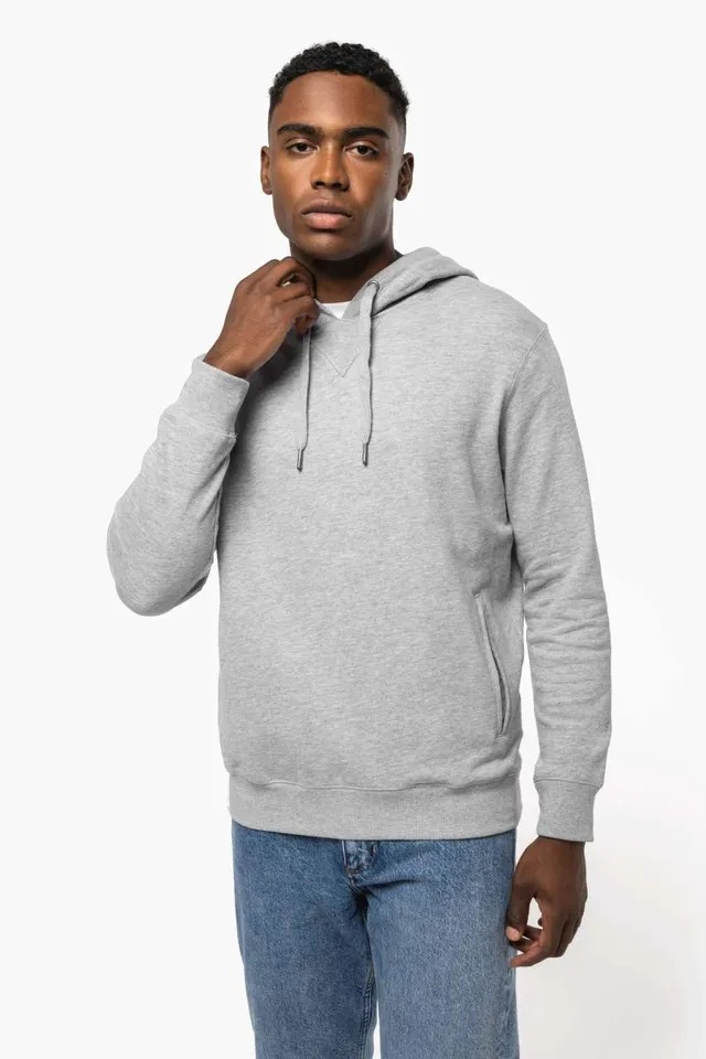 Kariban uniszex French Terry kapucnis pulóver (K4009), modellen