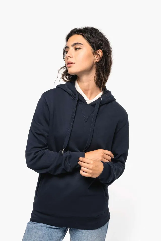 Kariban uniszex french terry kapucnis pulóver (K4009), modellen