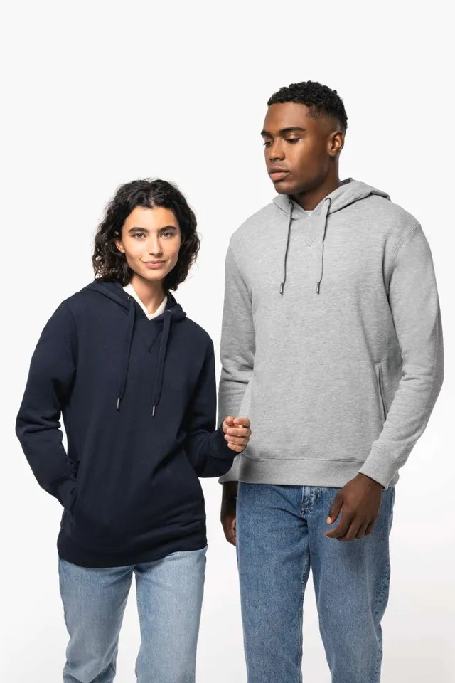 Kariban uniszex french terry kapucnis pulóver (K4009), modellen