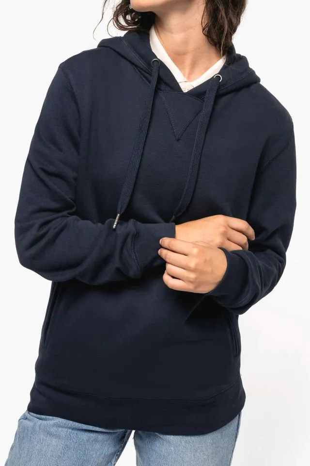 Kariban uniszex french terry kapucnis pulóver (K4009), modellen