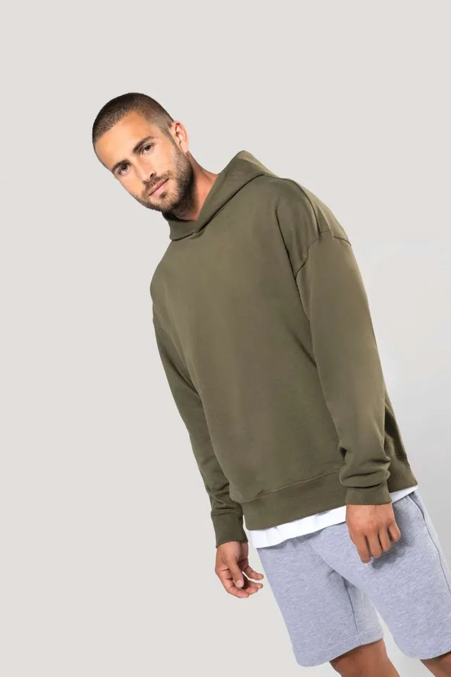 Kariban uniszex Oversized kapucnis pulóver (K4018), modellen