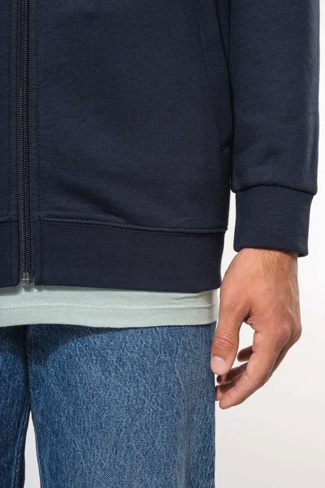 Kariban végig cipzáras pulóver (K472), modellen