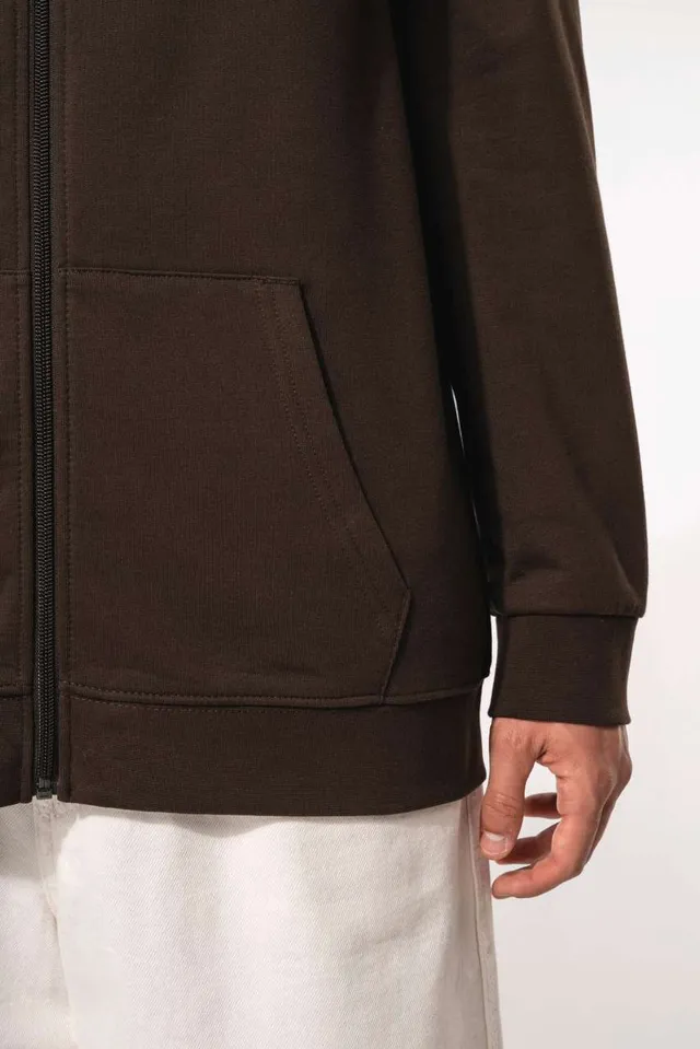 Kariban végig cipzáras pulóver (K479), modellen