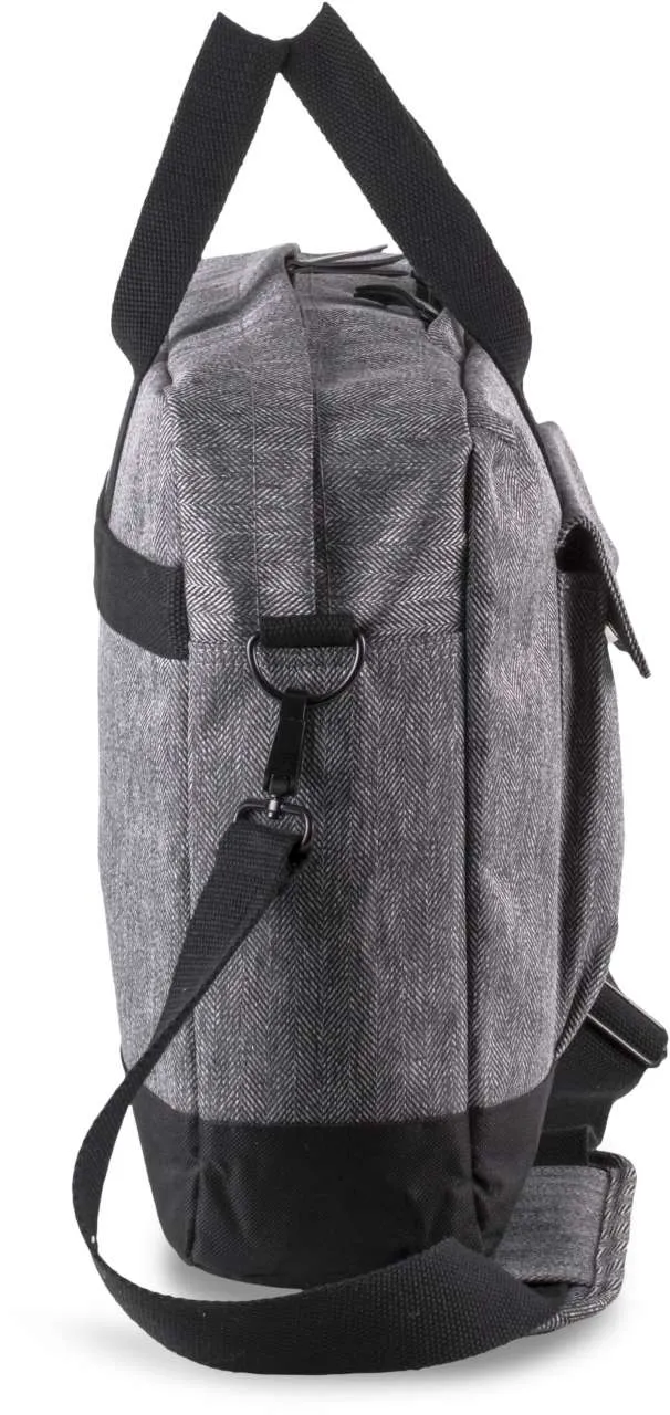 Kimood Laptop táska (KI0427), Grey Twill/Fekete színben
