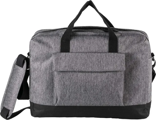 Kimood Laptop táska (KI0427), Grey Twill/Fekete színben