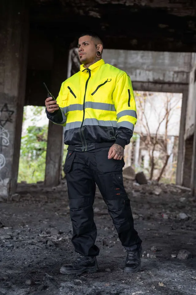 Korntex 4 az 1-ben pilóta férfi dzseki (KXPJ), modellen
