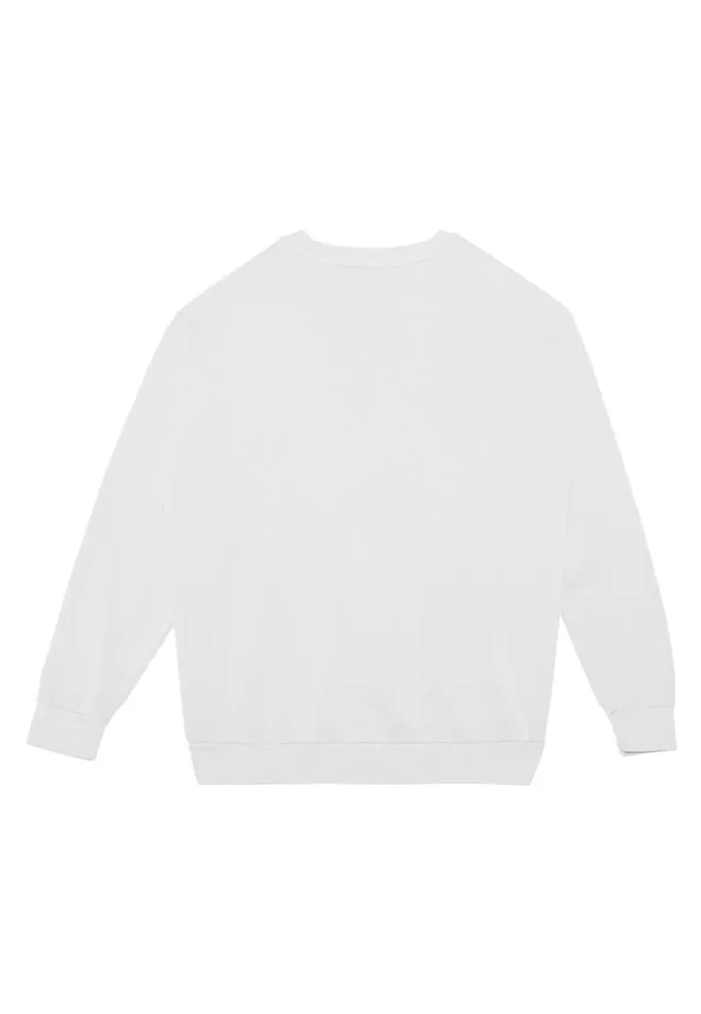 Lane Seven Garment Dyed környakas pulóver (LS16004GD), Holdkő színben