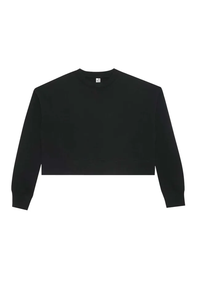 Lane Seven Womens Relaxed crop Crewneck női pulóver (LS88004)