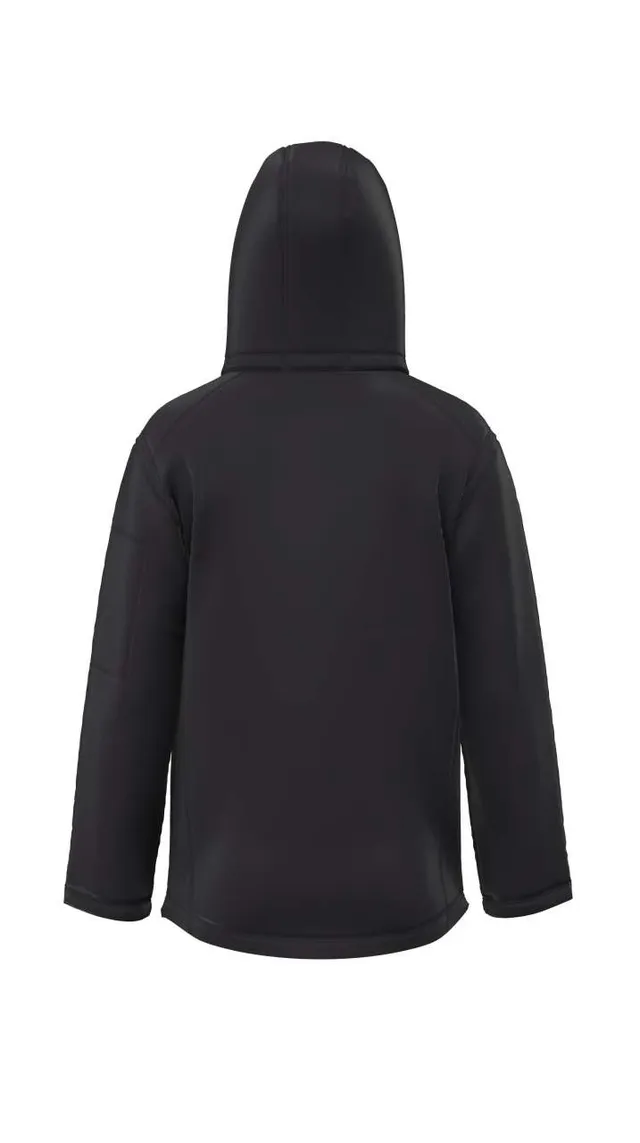 Legend Classics férfi 3 rétegű levehető kapucnis softshell dzseki (LE820), Fekete színben