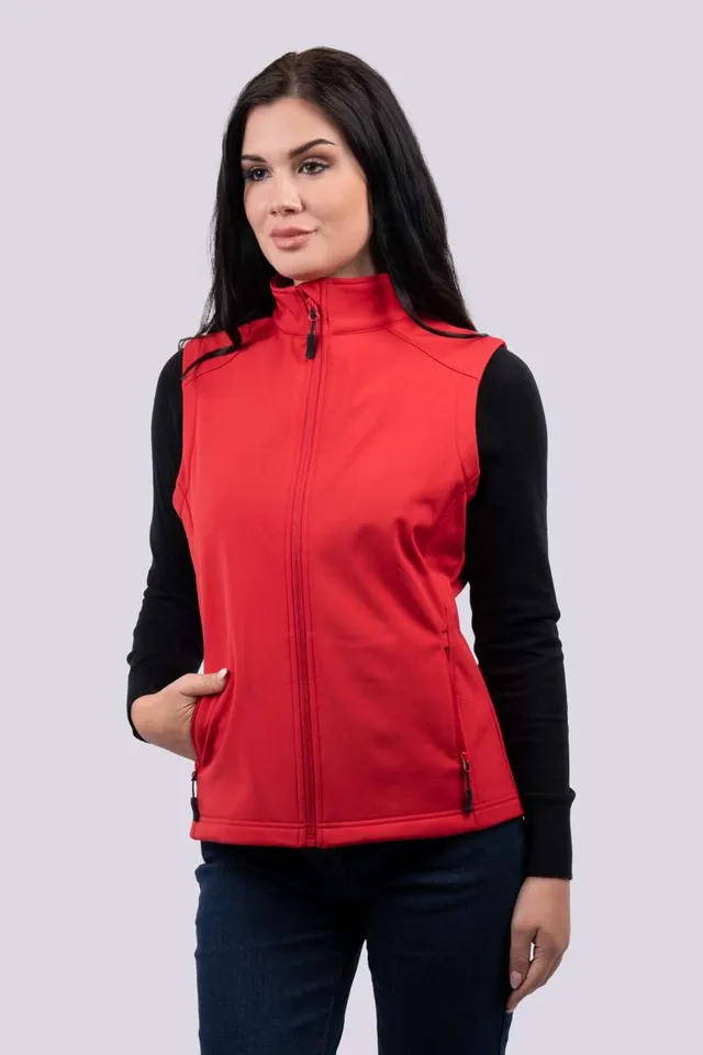 Legend Classics női 3 rétegű softshell mellény (LE841), modellen