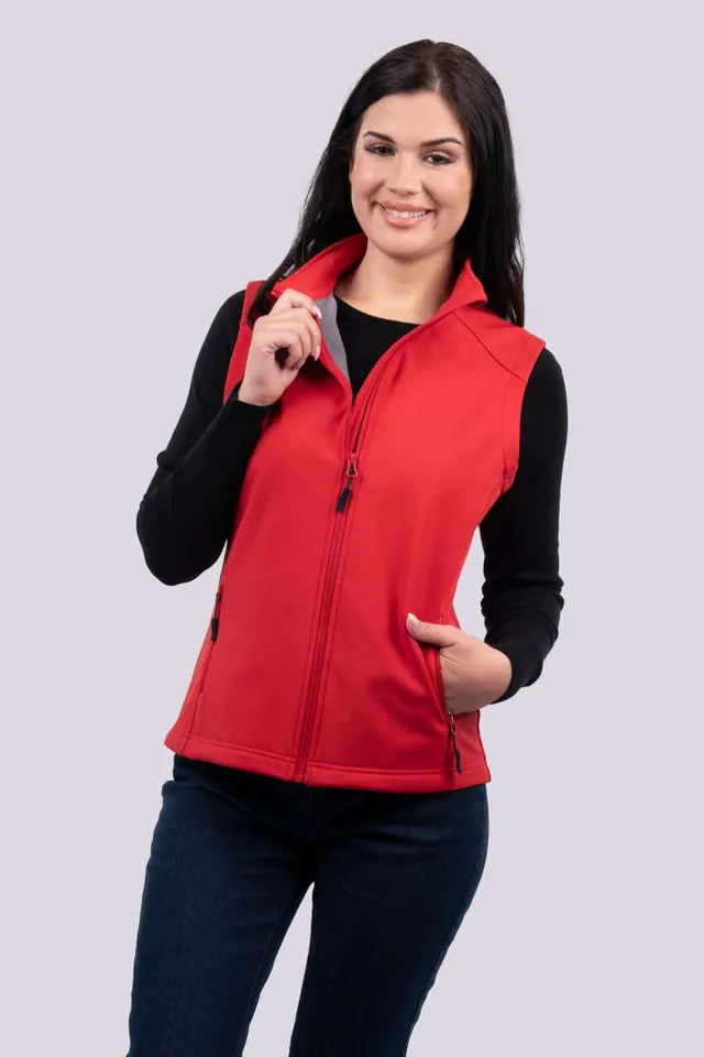 Legend Classics női 3 rétegű softshell mellény (LE841), modellen