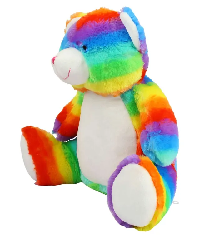 Mumbles Zippie szivárványos mackó plüssjáték (MM555), modellen