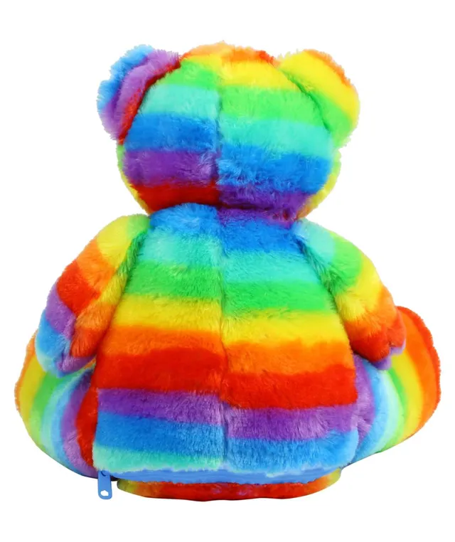 Mumbles Zippie szivárványos mackó plüssjáték (MM555), modellen