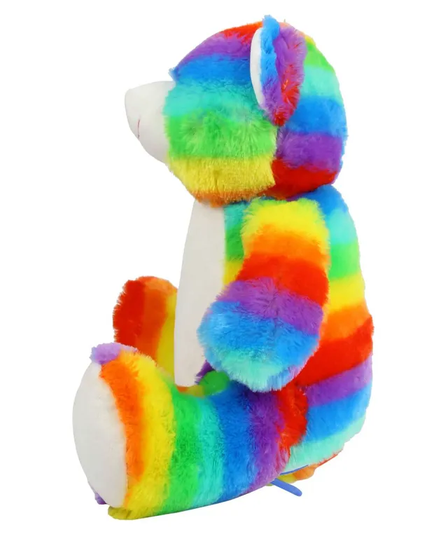 Mumbles Zippie szivárványos mackó plüssjáték (MM555), modellen