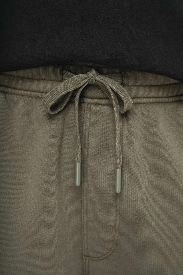 Native Spirit férfi french terry mosott hatású cargo Short nadrág (NS717), modellen