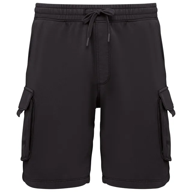 Native Spirit férfi french terry mosott hatású cargo Short nadrág (NS717)
