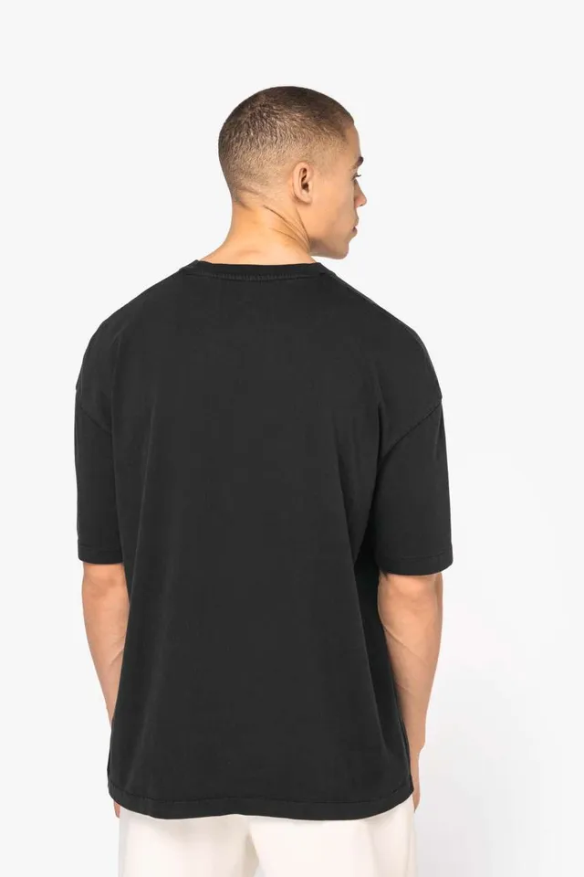 Native Spirit férfi Oversized mosott hatású póló (NS326), modellen