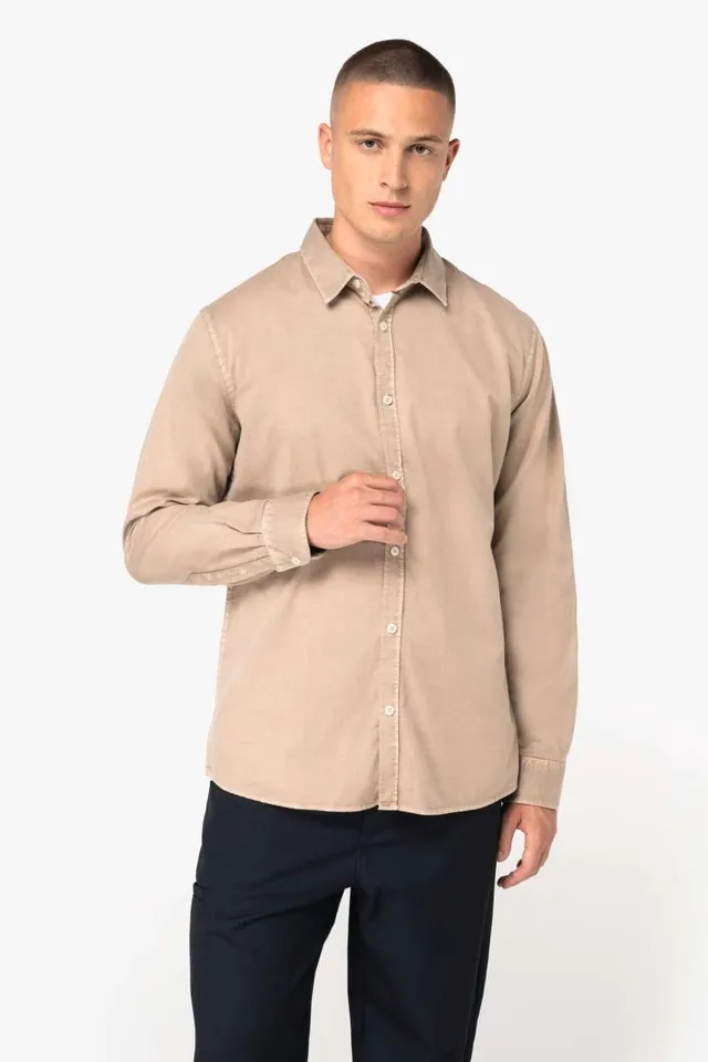 Native Spirit mosott hatású férfi ing (NS502), modellen