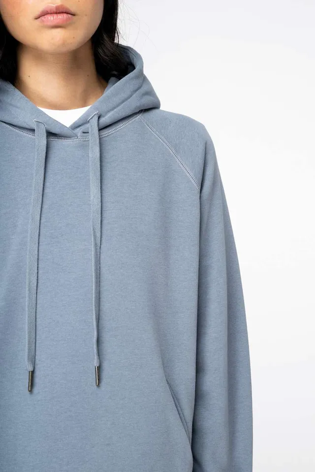 Native Spirit női raglán ujjú kapucnis pulóver (NS422), modellen
