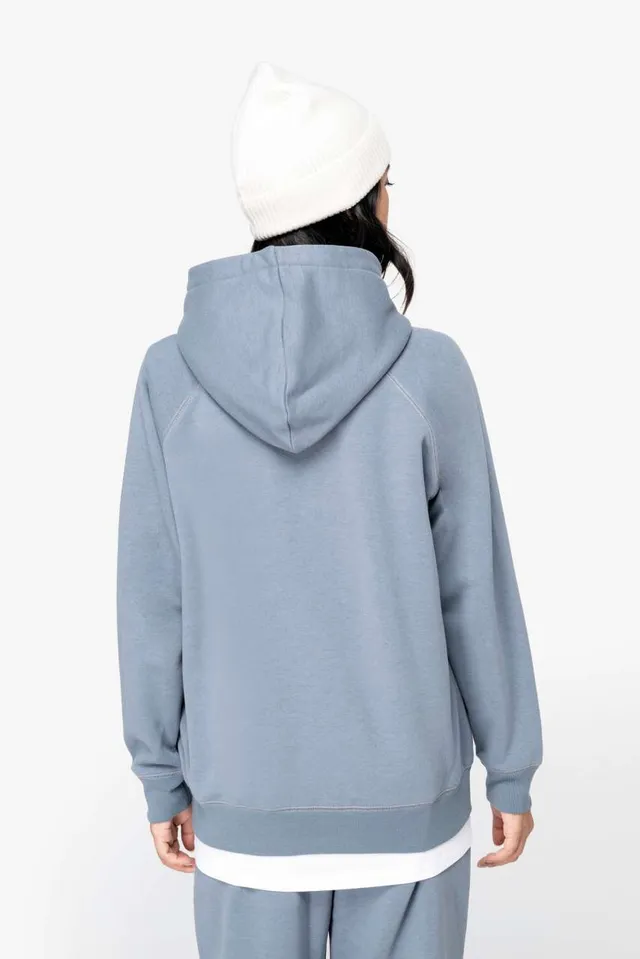 Native Spirit női raglán ujjú kapucnis pulóver (NS422), modellen