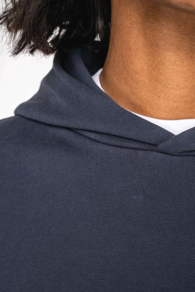 Native Spirit uniszex mosott hatású Oversized kapucnis pulóver (NS448), modellen