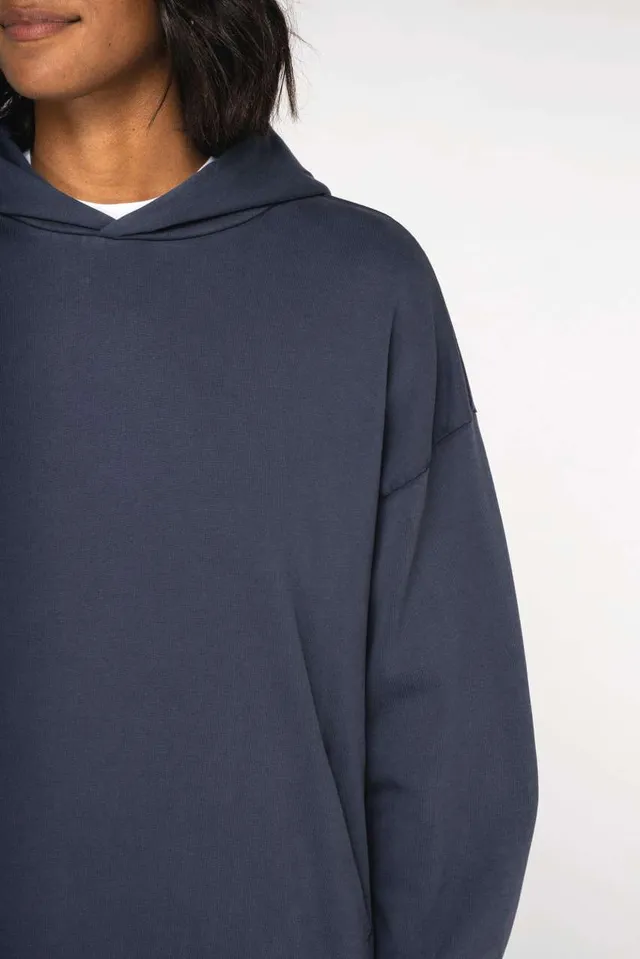 Native Spirit uniszex mosott hatású Oversized kapucnis pulóver (NS448), modellen