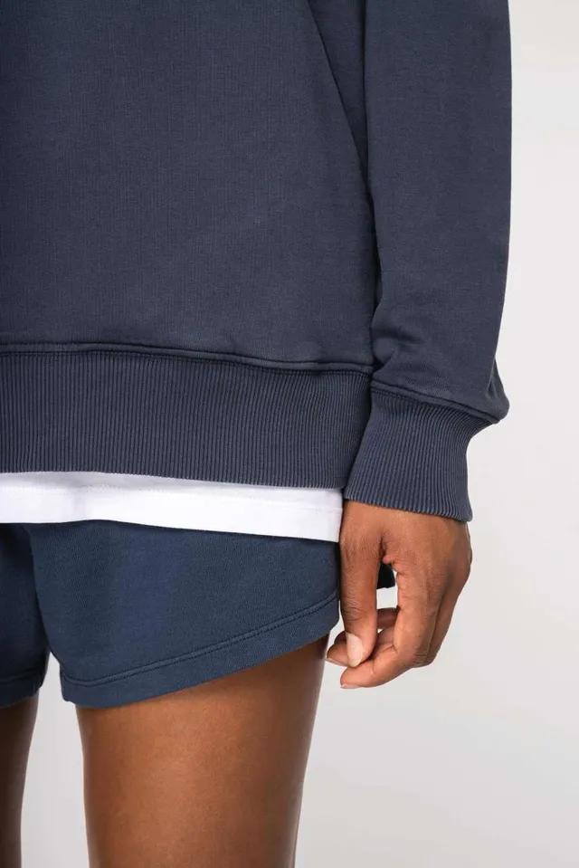 Native Spirit uniszex mosott hatású Oversized kapucnis pulóver (NS448), modellen