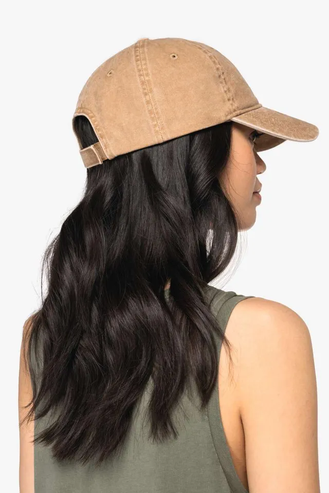 Native Spirit uniszex mosott hatású sapka (NS040), modellen