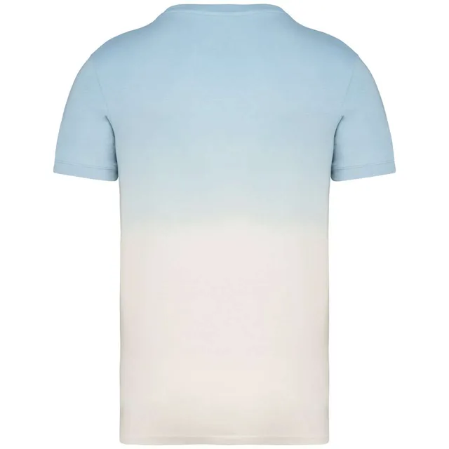 Native Spirit uniszex Ombre hatású póló (NS345), Dip Dye Aquamarine (kék) színben
