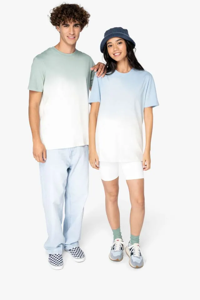 Native Spirit uniszex Ombre hatású póló (NS345), modellen