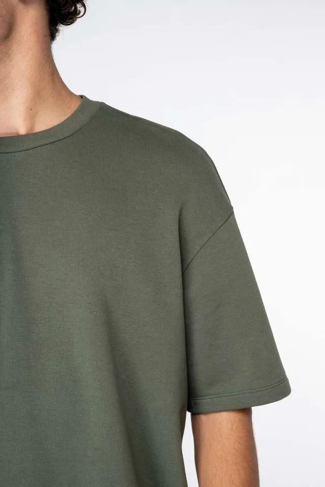 Native Spirit uniszex Oversized french terry póló (NS308), modellen