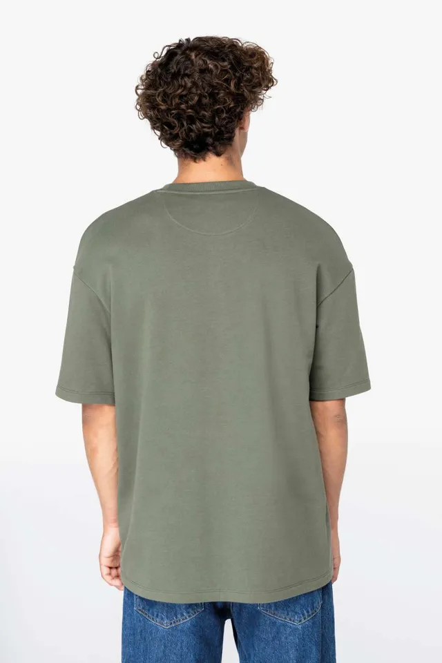 Native Spirit uniszex Oversized french terry póló (NS308), modellen