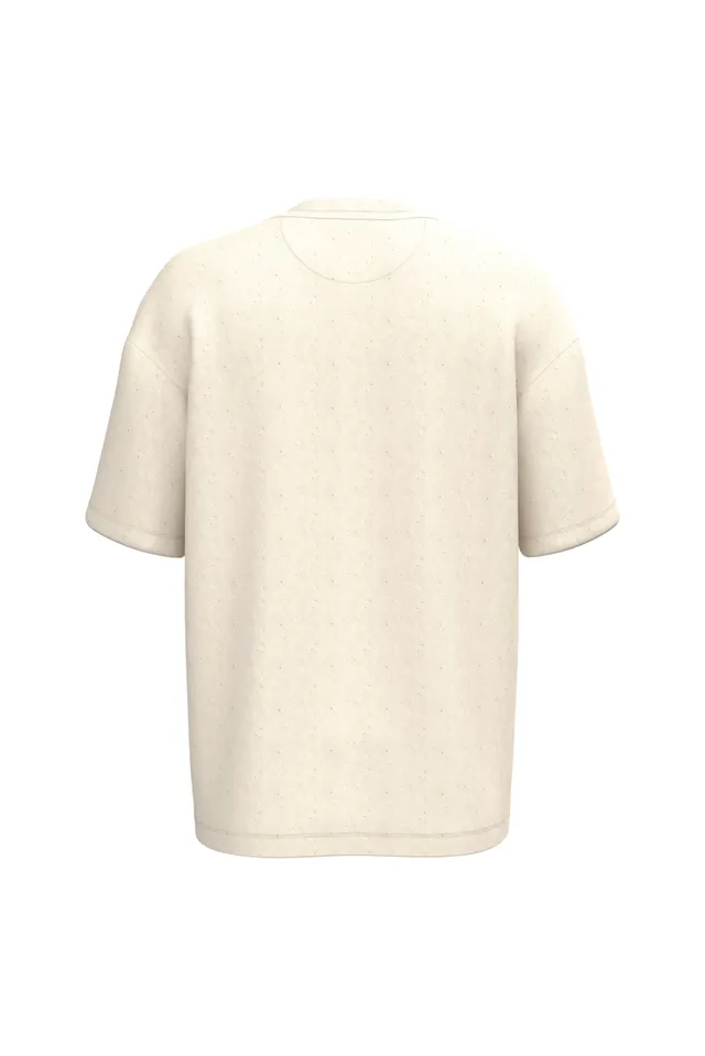 Native Spirit uniszex Oversized French Terry póló (NS308), Nyers natúr színben