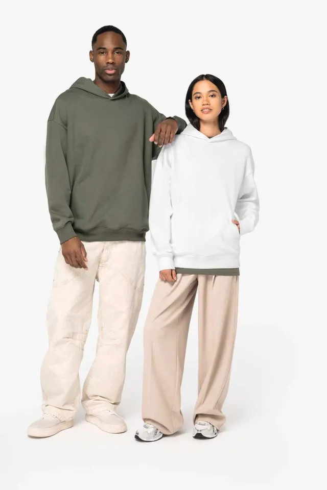 Native Spirit uniszex Oversized kapucnis pulóver (NS408), modellen