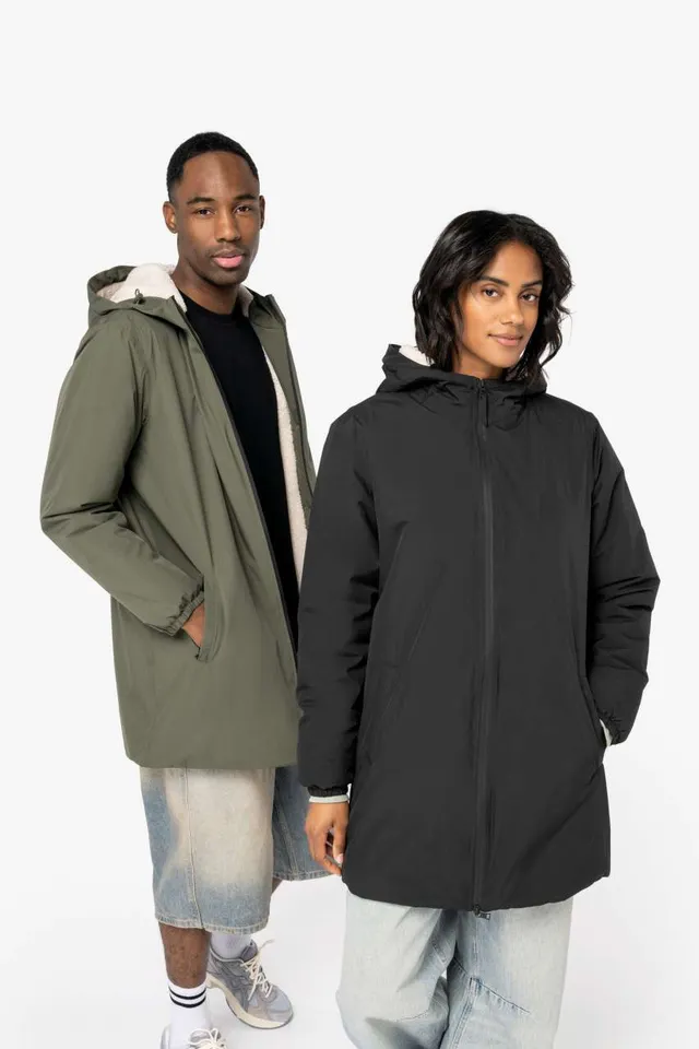 Native Spirit uniszex Sherpa béléses vízhatlan kabát (NS609), modellen