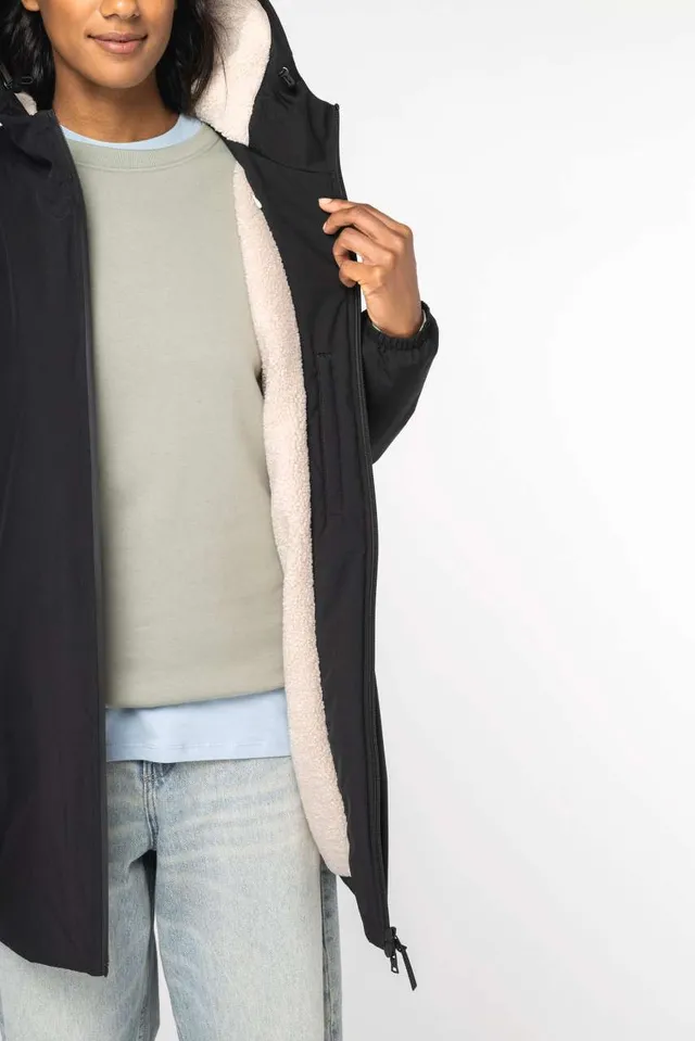 Native Spirit uniszex Sherpa béléses vízhatlan kabát (NS609), modellen