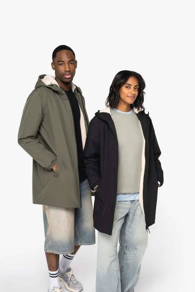 Native Spirit uniszex Sherpa béléses vízhatlan kabát (NS609), modellen