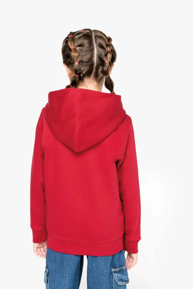 Native Spirit végig cipzáras kapucnis gyermek pulóver (NS405), modellen