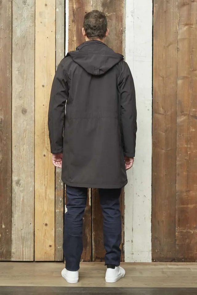 Neoblu Achille férfi hosszított softshell kabát (03793), modellen