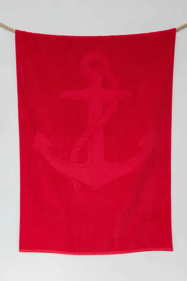 Olima Anchor Jacquard strandtörölköző (OL3020), modellen