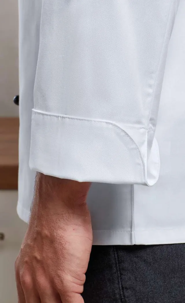 Premier ‘cuisine' hosszú ujú szakácskabát (PR661), modellen