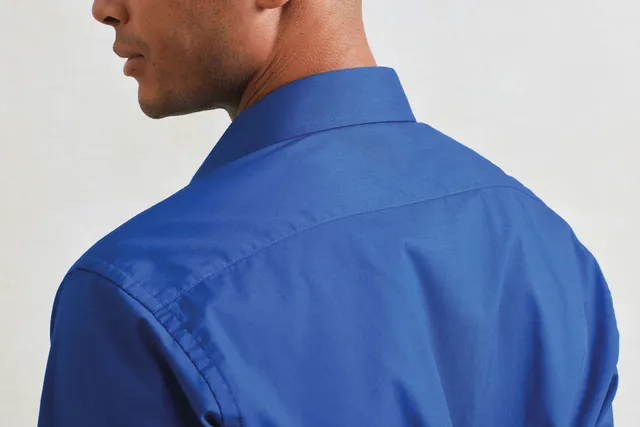 Premier férfi hosszú ujjú poplin ing (PR200), modellen